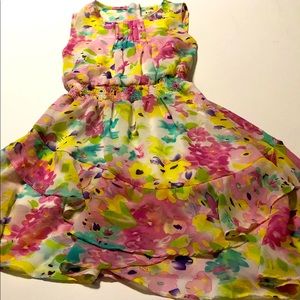 Kidpik girls flowered spring summer dress